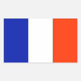 Sticker Rectangulaire drapeau français