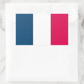Sticker Rectangulaire Drapeau français (Sac)