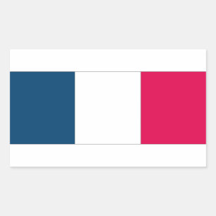 Sticker Rectangulaire Drapeau français