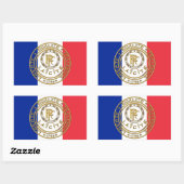 Sticker Rectangulaire drapeau français laïcité (Feuille)