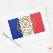 Sticker Rectangulaire drapeau français laïcité (Enveloppe)
