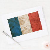 Sticker Rectangulaire Drapeau français robuste (Enveloppe)