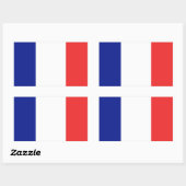 Sticker Rectangulaire Drapeau français Tricolore (Feuille)