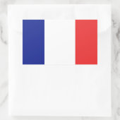 Sticker Rectangulaire Drapeau français Tricolore (Sac)