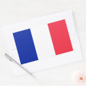 Sticker Rectangulaire Drapeau France (Enveloppe)