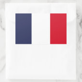 Sticker Rectangulaire Drapeau France (Sac)