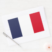 Sticker Rectangulaire Drapeau France (Enveloppe)