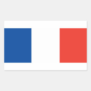 Sticker Rectangulaire Drapeau France