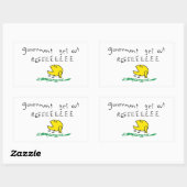 Sticker Rectangulaire Drapeau Gadsden Gouvernement dehors REE SNEKDROITE (Feuille)