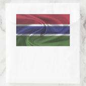 Sticker Rectangulaire Drapeau Gambie (Sac)