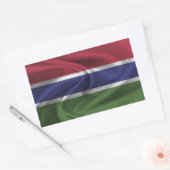 Sticker Rectangulaire Drapeau Gambie (Enveloppe)