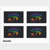Sticker Rectangulaire Drapeau Gay Goth Pride (Feuille)
