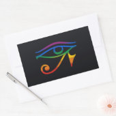 Sticker Rectangulaire Drapeau Gay Goth Pride (Enveloppe)