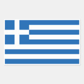 Sticker Rectangulaire Drapeau grec, Drapeau grec (Devant)