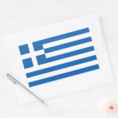 Sticker Rectangulaire Drapeau grec, Drapeau grec (Enveloppe)