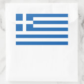 Sticker Rectangulaire Drapeau Grèce/Grèce (Sac)