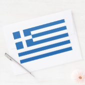 Sticker Rectangulaire Drapeau Grèce/Grèce (Enveloppe)