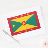 Sticker Rectangulaire Drapeau Grenade/Grenade/Grenade (Enveloppe)