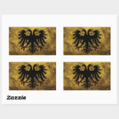 Sticker Rectangulaire Drapeau Grunge Saint Empire Romain (Feuille)