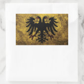 Sticker Rectangulaire Drapeau Grunge Saint Empire Romain (Sac)