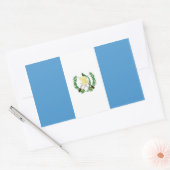 Sticker Rectangulaire Drapeau Guatemala (Enveloppe)