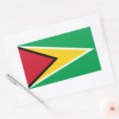 Sticker Rectangulaire Drapeau Guyana (Enveloppe)
