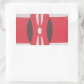 Sticker Rectangulaire Drapeau Harambe vintage Kenya (Sac)