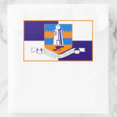 Sticker Rectangulaire Drapeau Havre de Grace, Maryland (Sac)