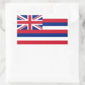 Sticker Rectangulaire Drapeau hawaïen, Drapeau d'Hawaï (Sac)