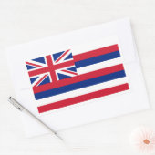 Sticker Rectangulaire Drapeau hawaïen, Drapeau d'Hawaï (Enveloppe)