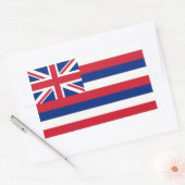 Sticker Rectangulaire Drapeau Hawaii/Hawaiian State Flag, États-Unis (Enveloppe)