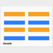 Sticker Rectangulaire Drapeau hollandais symbole Pays-Bas Hollande (Feuille)