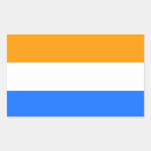 Sticker Rectangulaire Drapeau hollandais symbole Pays-Bas Hollande (Devant)