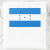 Sticker Rectangulaire Drapeau hondurien (Sac)