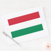 Sticker Rectangulaire Drapeau Hongrie/Hongrie (Enveloppe)