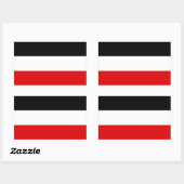 Sticker Rectangulaire Drapeau impérial allemand (Feuille)