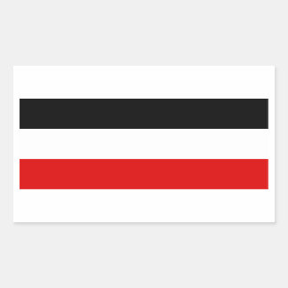 Sticker Rectangulaire Drapeau impérial allemand