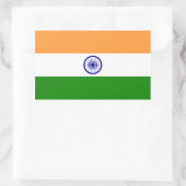 Sticker Rectangulaire Drapeau indien (Sac)