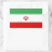 Sticker Rectangulaire Drapeau Iran (Sac)