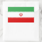 Sticker Rectangulaire Drapeau Iran/Iran/Iran (Sac)