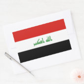 Sticker Rectangulaire Drapeau iraquien (Enveloppe)