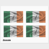 Sticker Rectangulaire Drapeau irlandais (Feuille)