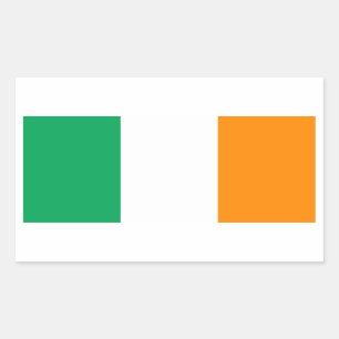 Sticker Rectangulaire drapeau irlandais