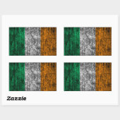 Sticker Rectangulaire drapeau irlandais (Feuille)