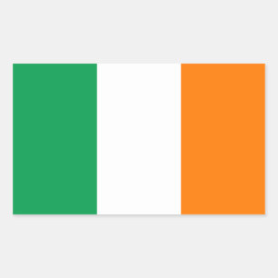 Sticker Rectangulaire Drapeau irlandais