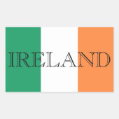 Sticker Rectangulaire Drapeau irlandais Irlande (Devant)