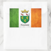 Sticker Rectangulaire Drapeau irlandais Rooney (Sac)