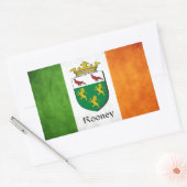 Sticker Rectangulaire Drapeau irlandais Rooney (Enveloppe)