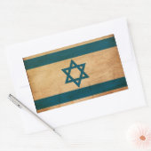 Sticker Rectangulaire Drapeau Israël (Enveloppe)