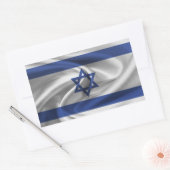 Sticker Rectangulaire Drapeau Israël (Enveloppe)